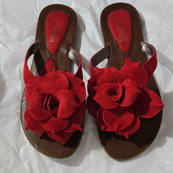 Kenneth Cole New York Shoes - Red Floral Women's Sandals